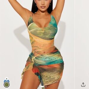 Fashion Nova Mesh Mini Dress